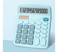 Xiuganpo Calculatrice Solaire Mignonne Petite Calculatrice Numérique de Bureau pour étudiants Enseignants école à Domicile Légère Portable (Blue)