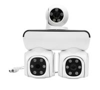 Xiuganpo Caméra Extérieure avec Détection de Personne, Objectif HD 5MP, Poussée D'alarme Dynamique, Adaptée à la Surveillance des Entreprises à Domicile, étanche IP66 (Prise américaine)