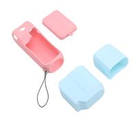 Xiuganpo Camera Silicone Protective Base, Camera Silicone Cover Facile to Wash Empêcher Le Grattage Complet pour l'extérieur (Couverture de l'objectif Blue Body Case Pink)