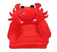 Xiuganpo Canapé en Peluche pour Poupée de Dessin animé Vibrant pour Enfants, Siège Ouvert Pliable pour à des Jeux, canapé Compact pour Tout-Petits pour Une Expérience de Lecture Confortable (Rouge)