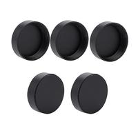 Xiuganpo Capuchon D'objectif Arrière à Monture C de 25 Mm, Couvercle de Protection Contre la Poussière en Métal pour Le Stockage D'objectif D'appareil Photo (Black)
