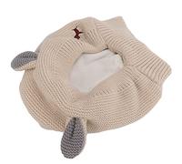 Xiuganpo Care pour Chiens Erveal, Peur de la Peur Soft Lavage Connexion Tricoting Rabbits Earmolute - Protection à Bruit Confortable pour Les Gros Chiens (Beige)