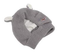 Xiuganpo Care pour Chiens Erveal, Peur de la Peur Soft Lavage Connexion Tricoting Rabbits Earmolute - Protection à Bruit Confortable pour Les Gros Chiens (Gray)