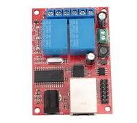 Xiuganpo Carte Relais LAN Ethernet 2 Voies, Module de Contrôleur UDP Robuste pour Domotique Intelligente, Compatible avec les Appareils AC et DC, 1 Pièce