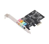 Xiuganpo Carte Son PCIe, Carte Interne 5.1 avec Support à Profil Bas, Son Surround Stéréo 3D, Puce CMI8738, 24 Bits 48 KHz, pour PC 7 Vista 32 64 Bits