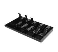 Xiuganpo Cash Tray, Blackwhite (Facultatif) Registre de Tiroir en Espèces Plastique Amovible pour Les Timbres pour la Petite Caisse pour la Modification des Petits Articles (Black)