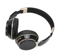 Xiuganpo Casque Supra-auriculaire Bluetooth 5.0, Casque de Jeu sans Fil Confortable avec Micro pour la Musique et Les Appels, Noir (Black)