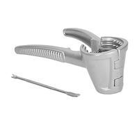 Xiuganpo Casse-Noix, Ouvre-Noix en Alliage d'aluminium à Ressort Robuste, Casse- Double Taille avec Poignée Antidérapante et Craquelins de 2 Diamètres pour, Noisettes, Pacanes, Amandes (SILVER)