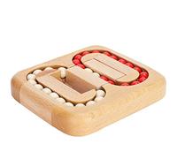 Xiuganpo Casse-tête en Bois Planar Ball, Jeu de Puzzle Luban Lock, pour | Jeu de labyrinthe éducatif, bois de hêtre, pour adultes et enfants en classe, pensée spatiale, soulagement du stress