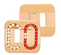 Xiuganpo Casse-tête en Bois Planar Ball Puzzle, Luban Lock Jouet, pour | Jeu de labyrinthe éducatif en bois de hêtre, pour enfants et adultes, apprentissage STEM, soulagement du stress,