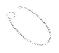 Xiuganpo Chaîne de Pied D'entraînement en Acier Inoxydable pour Grands Perroquets, pour Moine du Soleil doré, Alexander, Perroquet Gris, Petit Soleil, Anneau de Cheville D'oiseau Durable et