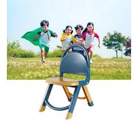 Xiuganpo Chaise Pliante pour Enfant Chaise Pliable Multifonctionnelle pour Enfants pour la Maison et la Maternelle Design Mignon avec Plastique Résistant à la Charge 20,5 X 16,1 X 11,8 Pouces (Blue)