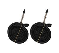 Xiuganpo Chambre à Air de Vélo à Valve Presta, Chambre à Air Durable 700x23c Scellant Anti-vieillissement pour Vélo de Route pour VTT (700X23C FA Bouche 48)