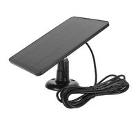 Xiuganpo Chargeur de Panneau Solaire, Chargeur Solaire avec Câble de Charge de 9,8 Pieds, Support Réglable à 360°, Facile à Installer, Panneau pour Caméra Nest, Sonnette 3 4Plus, (CSP4W-U-B)