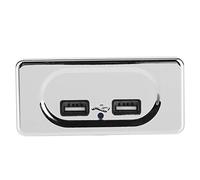 Xiuganpo Chargeur Double USB pour Camping-Car, Prise Haute Vitesse 3,1 a, pour des Tablettes, des Téléphones, Indicateur Lumineux LED pour Caravane 12/24V