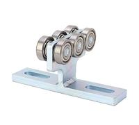 Xiuganpo Chariot à 6 Roues, Palan électrique, Rouleaux D'assemblage de Poulie Résistants aux Chocs pour Porte Coulissante, Usage Domestique, Acier au Carbone, Argent