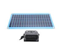 Xiuganpo Chauffage à Panneau Solaire 30W, Chauffage à énergie Solaire, Portable pour Poulailler, Maison pour Animaux Domestiques, Serre avec Ports USB DC, Protection contre la Surchauffe