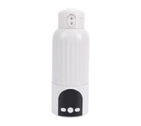 Xiuganpo Chauffe-biberon Portable, 12000mAh sans Fil 30W (WHITE) | Capacité de 500 Ml, Acier Inoxydable 316L et Silicone, Double Joint étanche, Veilleuse Chaude, Usage Voyage et Maison