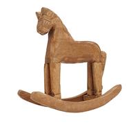 Xiuganpo Cheval à Bascule en Pin fabriqué à la Main, Jouet Cheval en Bois Robuste pour Le Bureau, Excellent Cadeau pour Noël ou Un Anniversaire pour Les Enfants, Les Amis, de Troie de 7,3 Pouces