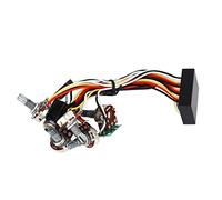 Xiuganpo Circuit de Préampli de Basse électrique, égaliseur EQ pré-câblé, Améliore la qualité du Son, Circuit de Basse en Plastique et Métal pour électrique, Partie Bassiste