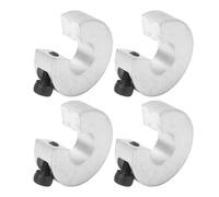 Xiuganpo Collier D'arbre en Alliage D'aluminium à Fixation Stable pour Rail Linéaire 4 Pièces 12 Mm ID 30 Mm OD 10 Bague de Fixation de Limite D'épaisseur pour Machines CNC de Bricolage