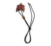 Xiuganpo Collier Pendentif Renard en Bois élégant et Réglable pour les Amateurs de Mode Bohème Unisexe