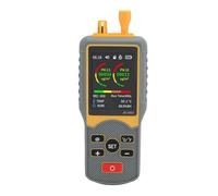 Xiuganpo Compteur de Particules de Poussière, Détecteur de qualité de l'air 99999 Définit le Stockage des Données 0,3UM 2.5UM 10UM PM2,5 PM10 pour l'atelier