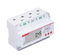 Xiuganpo Compteur D'énergie triphasé à 4 Fils Compteur d'électricité Bidirectionnel Multifonctionnel Compact pour Usage Résidentiel et Commercial Ignifuge 1 unité