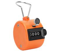 Xiuganpo Compteur Manuel, Compteur Portatif à 4 Chiffres avec Couvercle en Métal, de Réinitialisation à Bouton en Plastique avec Options Multicolores pour Les Statistiques de Données, Comptage de