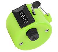 Xiuganpo Compteur Manuel, Compteur Portatif à 4 Chiffres avec Couvercle en Métal, de Réinitialisation à Bouton en Plastique avec Options Multicolores pour Les Statistiques de Données, Comptage de