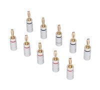 Xiuganpo Connecteur de Haut-Parleur, Signal Clair, plaqué Or, Code Couleur, Utilisation Sûre, Son, Fiche Banane, Cuivre Pur, Installation Facile pour Home Cinéma