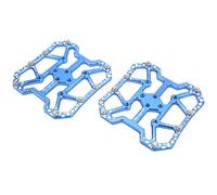 Xiuganpo Convertisseur de Pédale sans Clip Adaptateur de Plate-Forme de Verrouillage Durable pour Système de Vélo, Pédale en Alliage D'aluminium pour L'équitation en Extérieur, 1 Paire pour Les