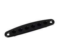 Xiuganpo Corde de Guitare en Alliage de Zinc, Plaque Continue, Pièces de Guitare de Haute qualité pour une Longue Durée de Vie, Adaptée aux Basses, Argent (BLACK)