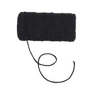 Xiuganpo Cordon en macramé en Coton recy oux et Durable de 2mm, pour Bricolage, Artisanat, Décoration de la Maison, Cadeau de Jardinage (BLACK)