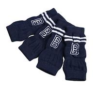 Xiuganpo Coudières élastiques pour Chien, Protection des Articulations, Motif de Lettres élégant, Coudières pour Chien, Chaussettes de Protection (M)