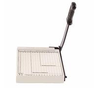 Xiuganpo Coupe-papier A5, Coupe Précise et Propre, pour le Bureau, Poignée Confortable avec Règle, pour une Large Application à L'école (Acier)