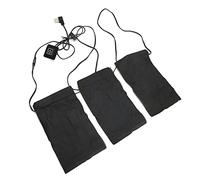 Xiuganpo Coussin Chauffant électrique, Réglage de la Température à 3 Vitesses, Coussin Chauffant alimenté par USB, Portable Léger avec Fibre d'isolation Thermique Intégrée pour le Camping d'hiver