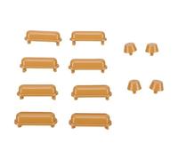 Xiuganpo Coussinets de Siège de Toilettes Réducteurs de Bruit Silencieux, | Kit d\'amortisseurs ABS, coussins amortisseurs pour sièges standard, ensemble de 12 pièces avec coussinets ronds et carrés