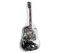 Xiuganpo Couverture de Guitare Transparente, Protecteur de Poussière en PVC avec Poche, Chiffon de Nettoyage et Support, Couvercle de Poussière de Guitare pour 40 41 Guitares