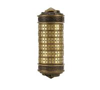 Xiuganpo Cryptex Lock Mot de Passe Lettre, Blocs Mot de Passe Petit Bloc de Bronze Vert Zinc Laster pour l'ornement