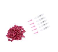 Xiuganpo Crystal Violet Lot de 100 Protège-Ongles en PVC Souple pour Chiens de Grande Taille de 18 à 25 Kg, Anti-Rayures pour Protection du Sol des Meubles, Kit de Toilettage pour Animaux de (XL)