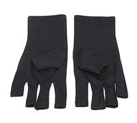 Xiuganpo de Protection UV de Haute qualité pour les Soins de la Peau du Nail Art, 8,7 Pouces de Long, Matériau en Polyester Durable, pour le Plaisir du Processus de Nail Art (BLACK)