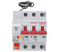 Xiuganpo Disjoncteur Intelligent, Coque Ignifuge 100A AC220V PA66 DSM, Commutateur à Distance APP WiFi Moniteur D'énergie Intelligent Commutateur Compteur pour Appartements et (3P 100A)