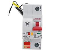 Xiuganpo Disjoncteur Intelligent, Coque Ignifuge 100A AC220V PA66 DSM, Commutateur à Distance APP WiFi Moniteur D'énergie Intelligent Commutateur Compteur pour Appartements et (1P 40A)