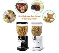 Xiuganpo Distributeur de Céréales Individuel Récipient de Stockage des Aliments Facile à Utiliser Idéal pour les Utilisateurs Soucieux de Leur santé Plastique ABS Noir pour la Cuisine à Domicile