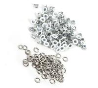 Xiuganpo Durable pour une Utilisation de 4 Mm / 0,16 Pouces, des œillets en Métal, du Chapeau de Vêtements Hales (WHITE)