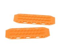 Xiuganpo Échelle de Sable RC Antidérapante en Plastique, Planche de Rampes de Récupération pour Chenille SCX24 1/24, échelle de Sable Décorative Robuste pour RC, Paquet de 2 (ORANGE)