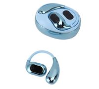 Xiuganpo Écouteurs de Traduction en Langue AI, 144 Langues Hook Traduire des Oortepelphones en Temps Réel pour Voyager pour Le Travail (Blue)