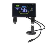 Xiuganpo Écran LCD, écran Haute Définition avec Prise étanche, Relevés de Niveau de Batterie et de Vitesse en Temps Réel, Compatible avec Les Vélos et Scooters électriques 24 V 36 V 48