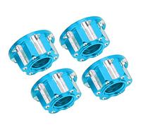 Xiuganpo Écrous Hexagonaux M4 de Haute qualité, Anodisés en Différentes Couleurs, Adaptés à la Voiture HSP D3 D4 1/10 RC, 4 écrous Hexagonaux pour Pièces de Voiture RC (BLUE)